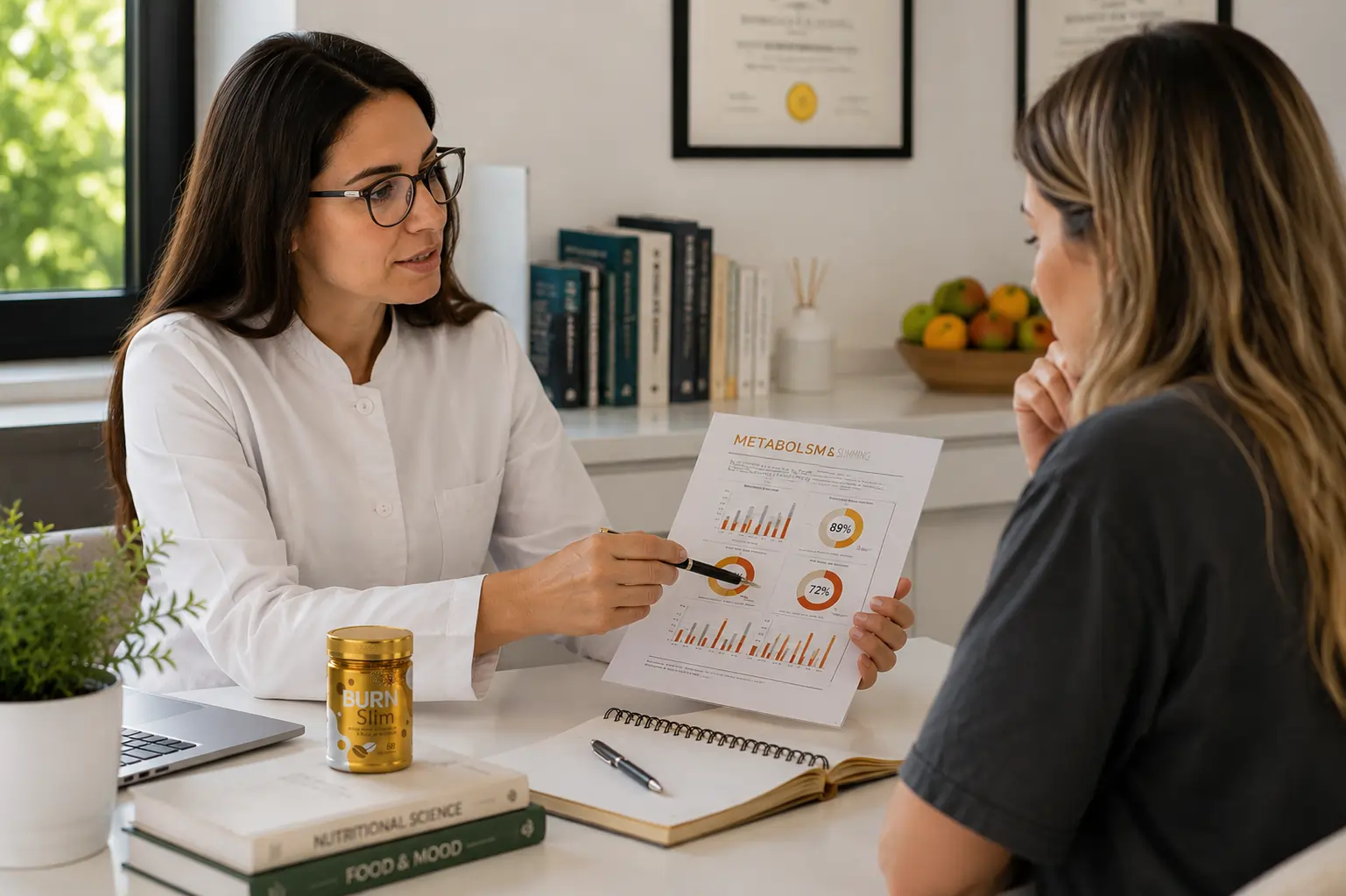 Burn Slim™ — 2 confezioni da 60 compresse, integratore alimentare a base di caffeina
